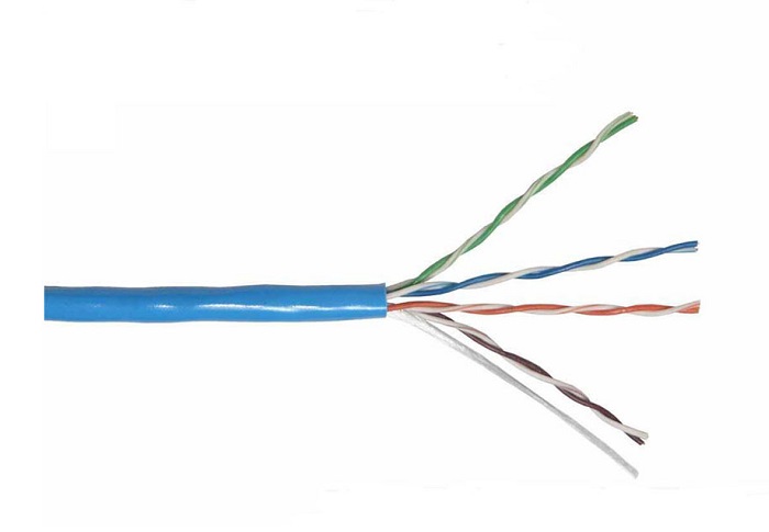 Cáp mạng 4 đôi LS CAT.5e U/UTP copper (UTP-E-C5G-E1VN-M 0.5X4P/BL, PVC, Blue) 