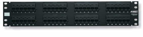 Patch panel 48 port CAT6 AMP