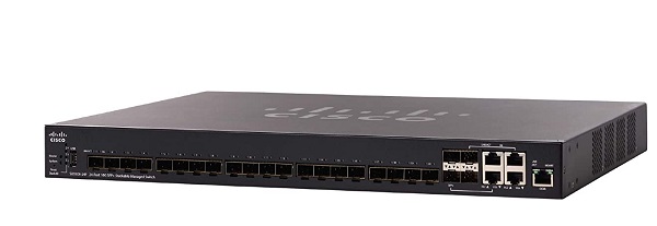 24-Port 10G SFP+ Stackable Managed Switch CISCO SX350X-24F-K9-EU