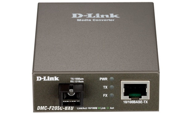 100Base-TX to 100Base-FX (LC) Single-mode Media Converter D-Link DMC-F20SC-BXD/E