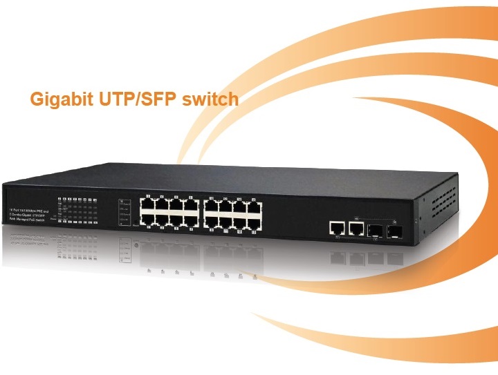 16-Port 10/100Mbps PoE Switch IONNET IFS-1616 (250Watt)