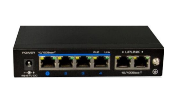 4-Port 10/100Mbps PoE Switch IONNET IFE-604 (60) 