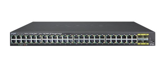 48 Port 10/100/1000BASE-T + 4 Port 100/1000BASE-X SFP Managed Gigabit Switch PLANET GS-4210-48T4S