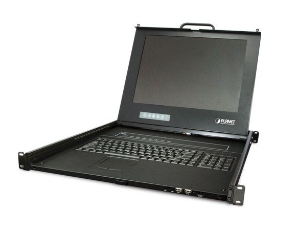 Drawer 8 Port Combo Free IP KVM Console with 17 inch LCD Display PLANET IKVM-17080