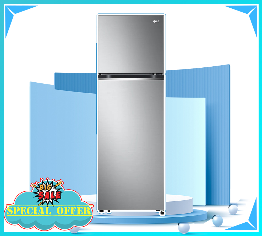  BÁN TRẢ GÓP  Tủ Lạnh LG Inverter 266L GV-B262PS
