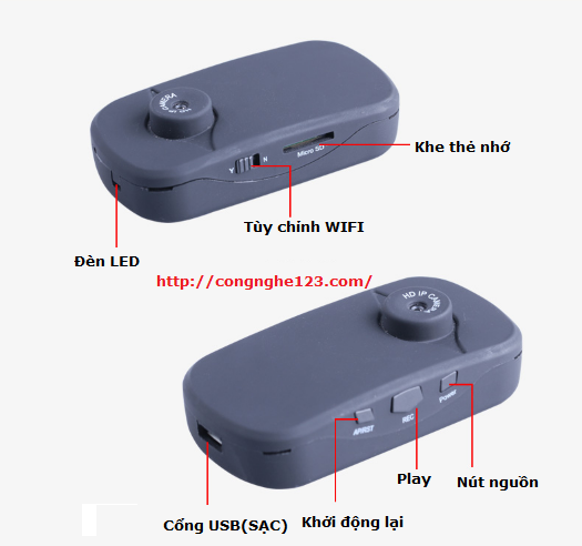 Review Camera Cúc áo HD xem từ xa V1 WIFI Review Camera Cúc áo HD xem từ xa V1 WIFI