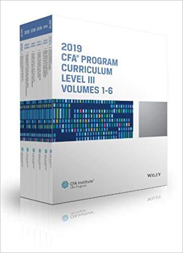 SÁCH CFA 2019 LEVEL 3 CURRICULUM BẢN IN ĐẸP SÁCH CFA 2019 LEVEL 3 CURRICULUM BẢN IN ĐẸP