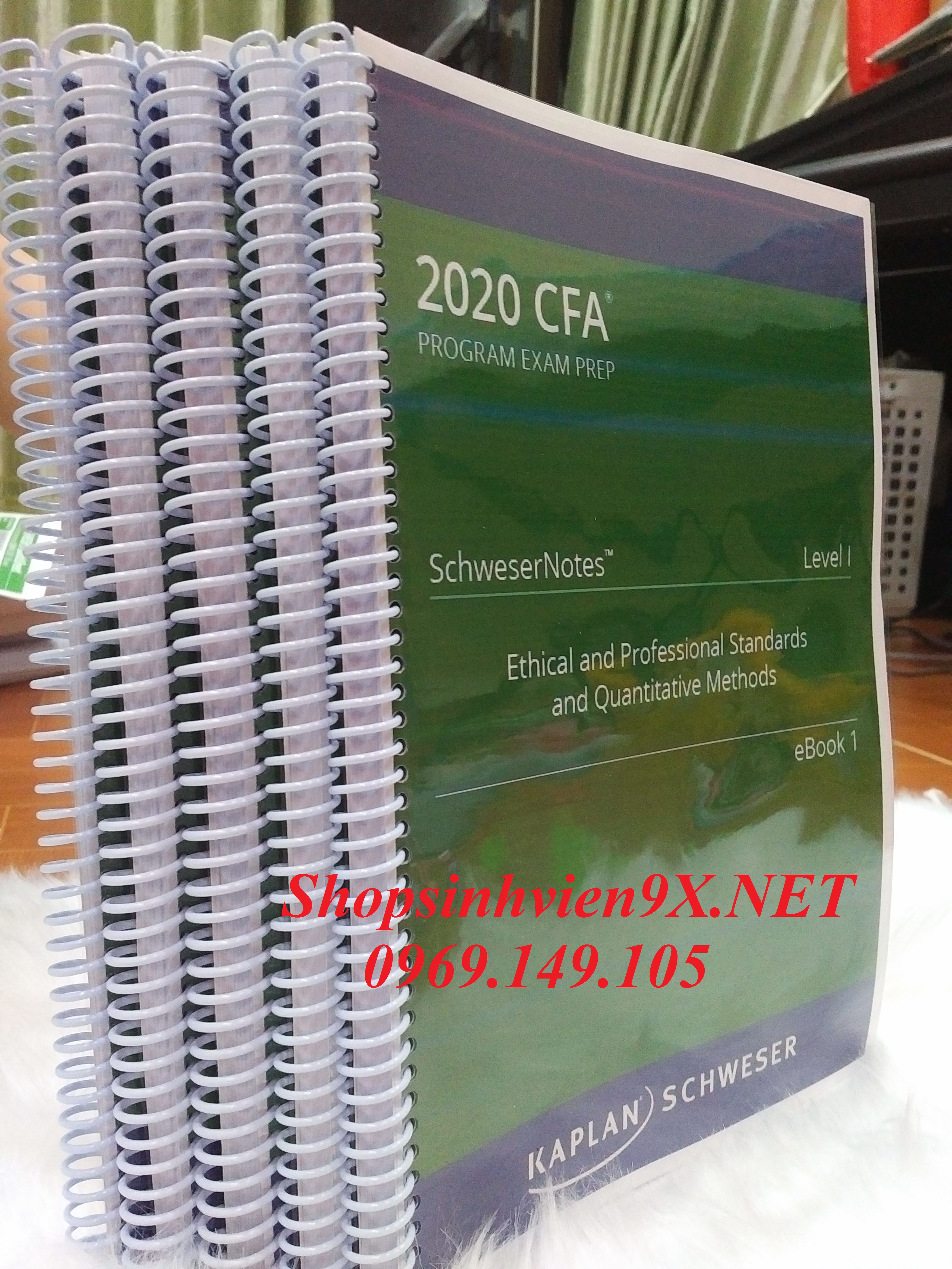 Sách CFA Level 1 2020 SchweserNotes Kaplan