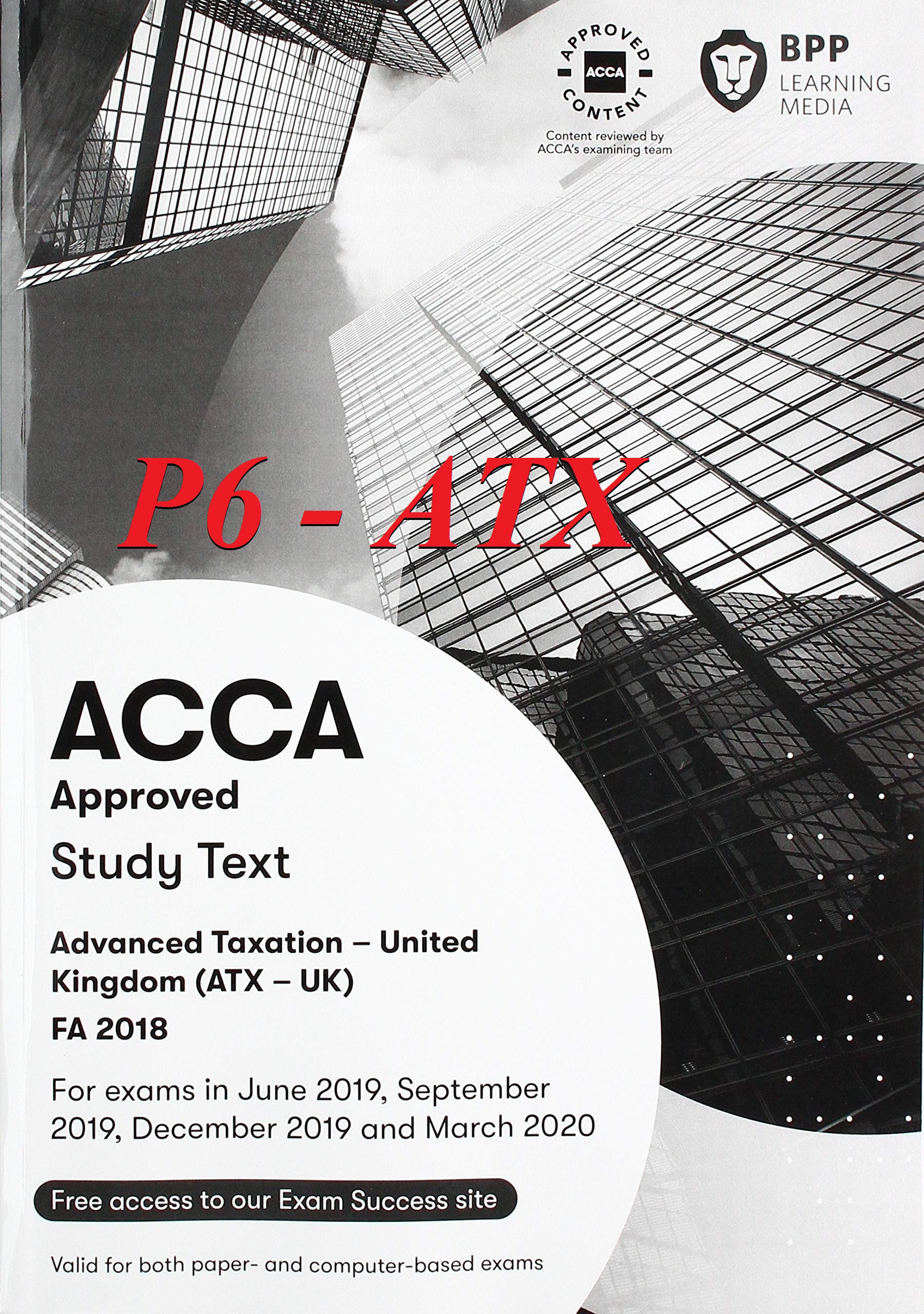Tài Liệu ACCA P6 2020 (ATX) Advanced Taxation Tài Liệu ACCA P6 2020 (ATX) Advanced Taxation