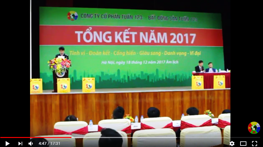 Đáng đọc: Bài phát biểu của Tổng Giám đốc - Thủ lĩnh TUẤN 123 Tổng kết năm 2017 - Tuấn 123 Đáng đọc: Bài phát biểu của Tổng Giám đốc - Thủ lĩnh TUẤN 123 Tổng kết năm 2017 - Tuấn 123