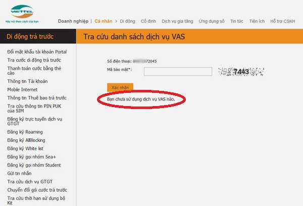 Kiểm tra dịch vụ Viettel nào bạn đang sử dụng Kiểm tra dịch vụ Viettel nào bạn đang sử dụng