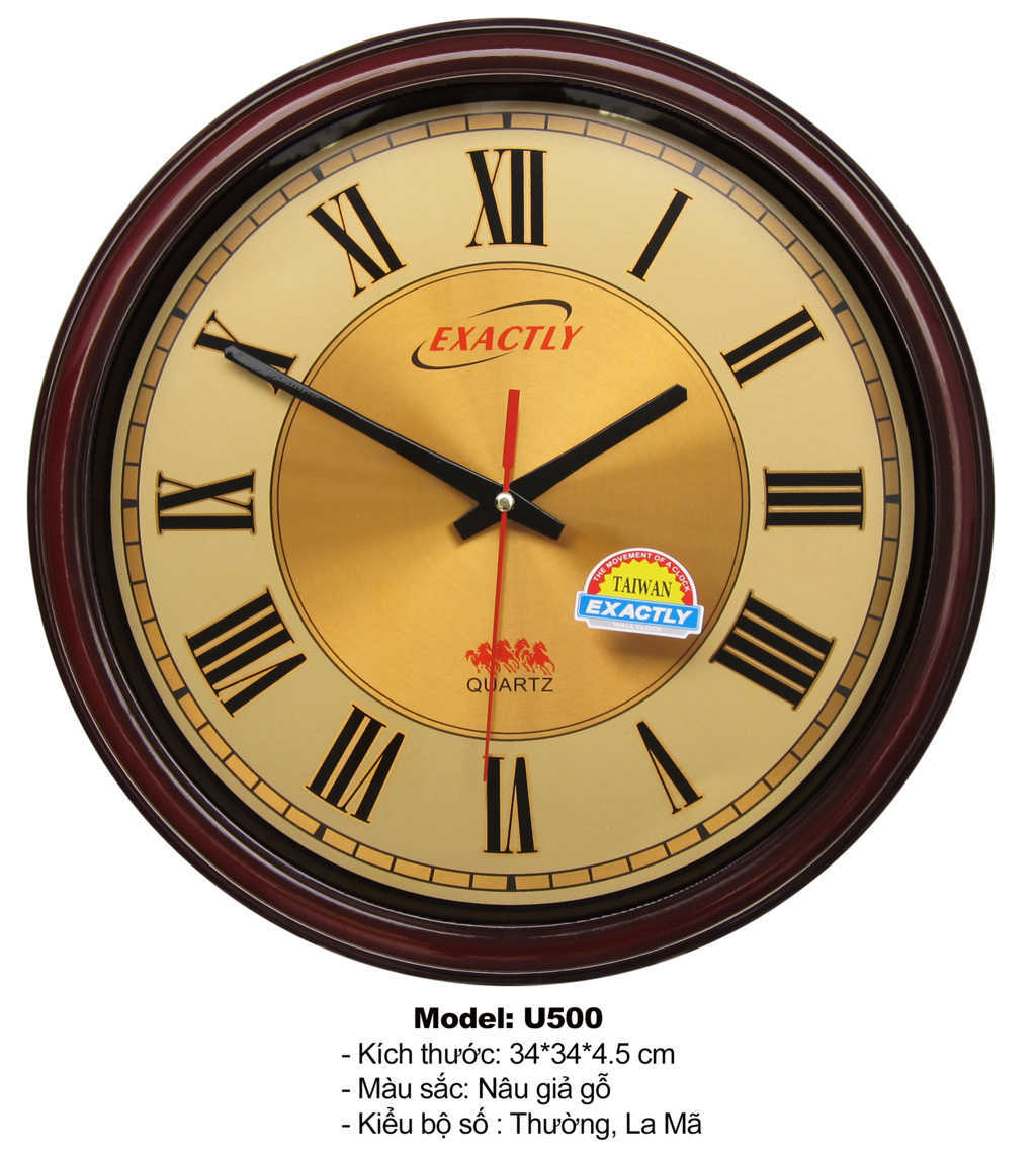 Đồng hồ treo tường U500 | đồng hồ sang trọng giá rẻ