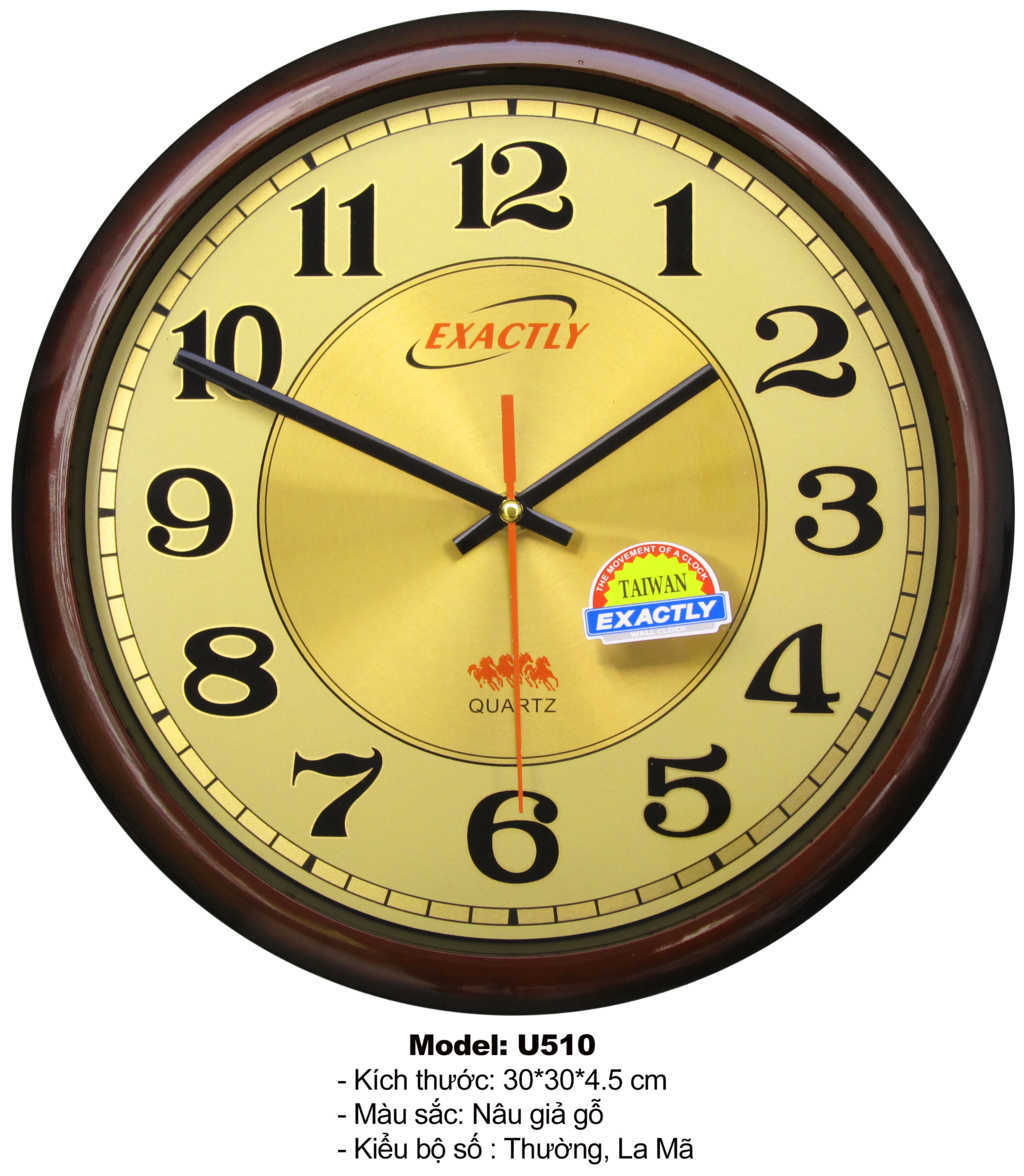 Đồng hồ treo tường U510 | đồng hồ sang trọng giá rẻ