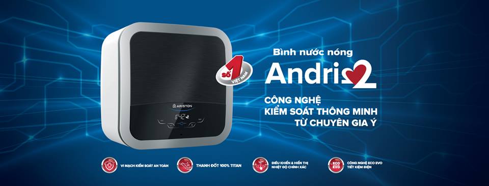 Bình nước nóng ANDRIS2 _ CÔNG NGHỆ KIỂM SOÁT THÔNG MINH TỪ CHUYÊN GIÁ Ý Bình nước nóng ANDRIS2 _ CÔNG NGHỆ KIỂM SOÁT THÔNG MINH TỪ CHUYÊN GIÁ Ý