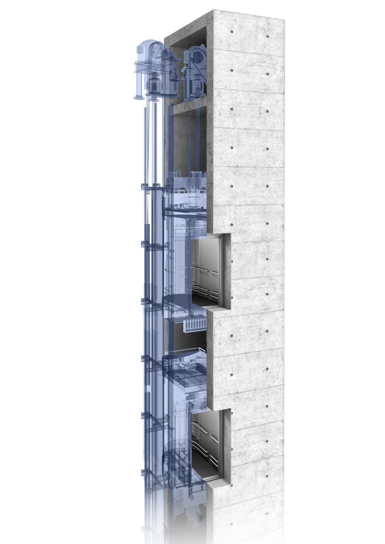 TWIN - Thang máy hai cabin độc nhất cho công trình trung tầng, cao tầng