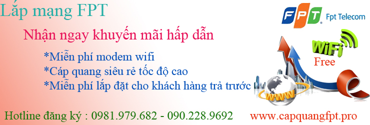Lắp mạng FPT giá cực rẻ