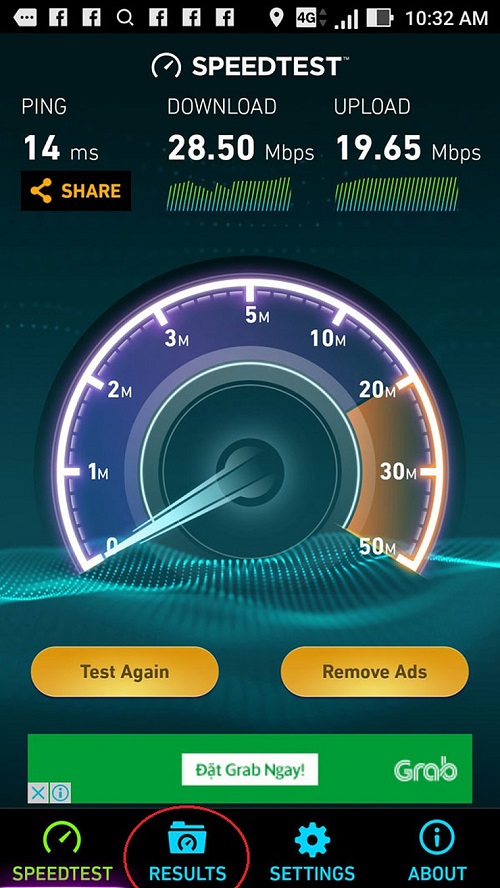 Kiểm tra tốc độ internet bằng điện thoại