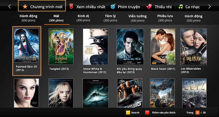 Kho phim trực tuyến FPT kho phim HD trực tuyến FPT
