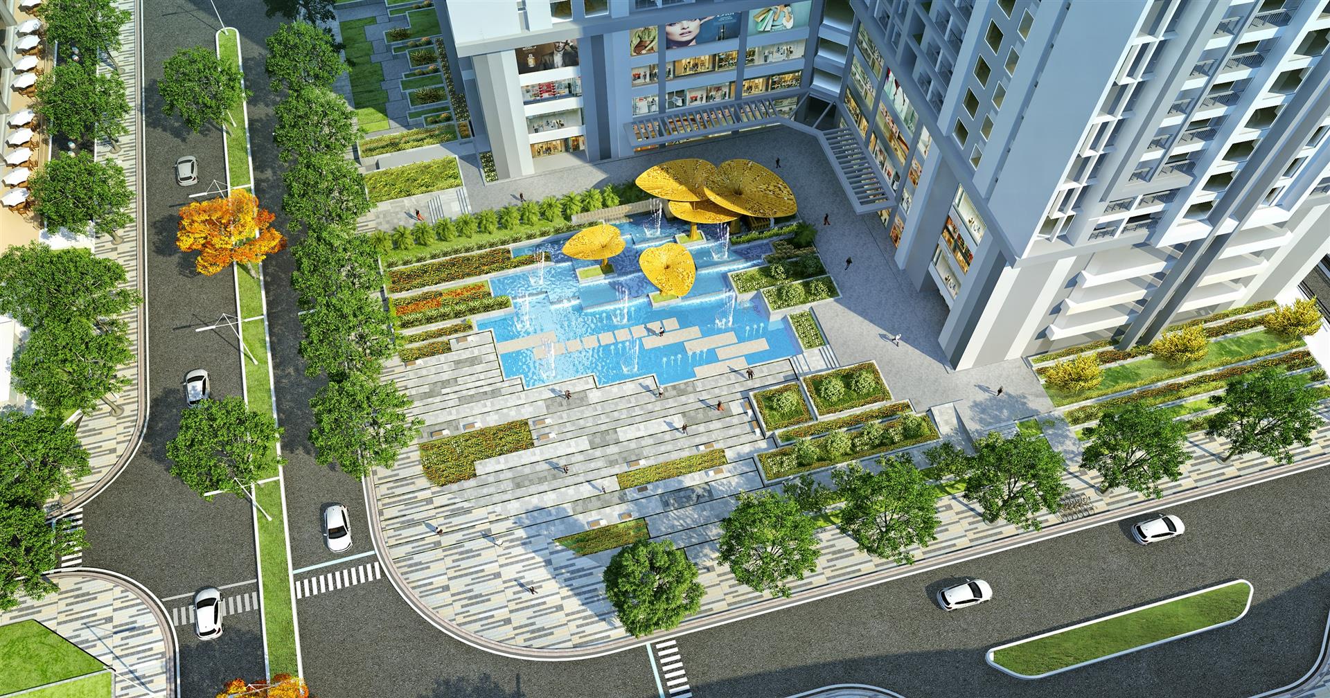 Quảng Trường NƯỚC - Chung cư Goldmark City