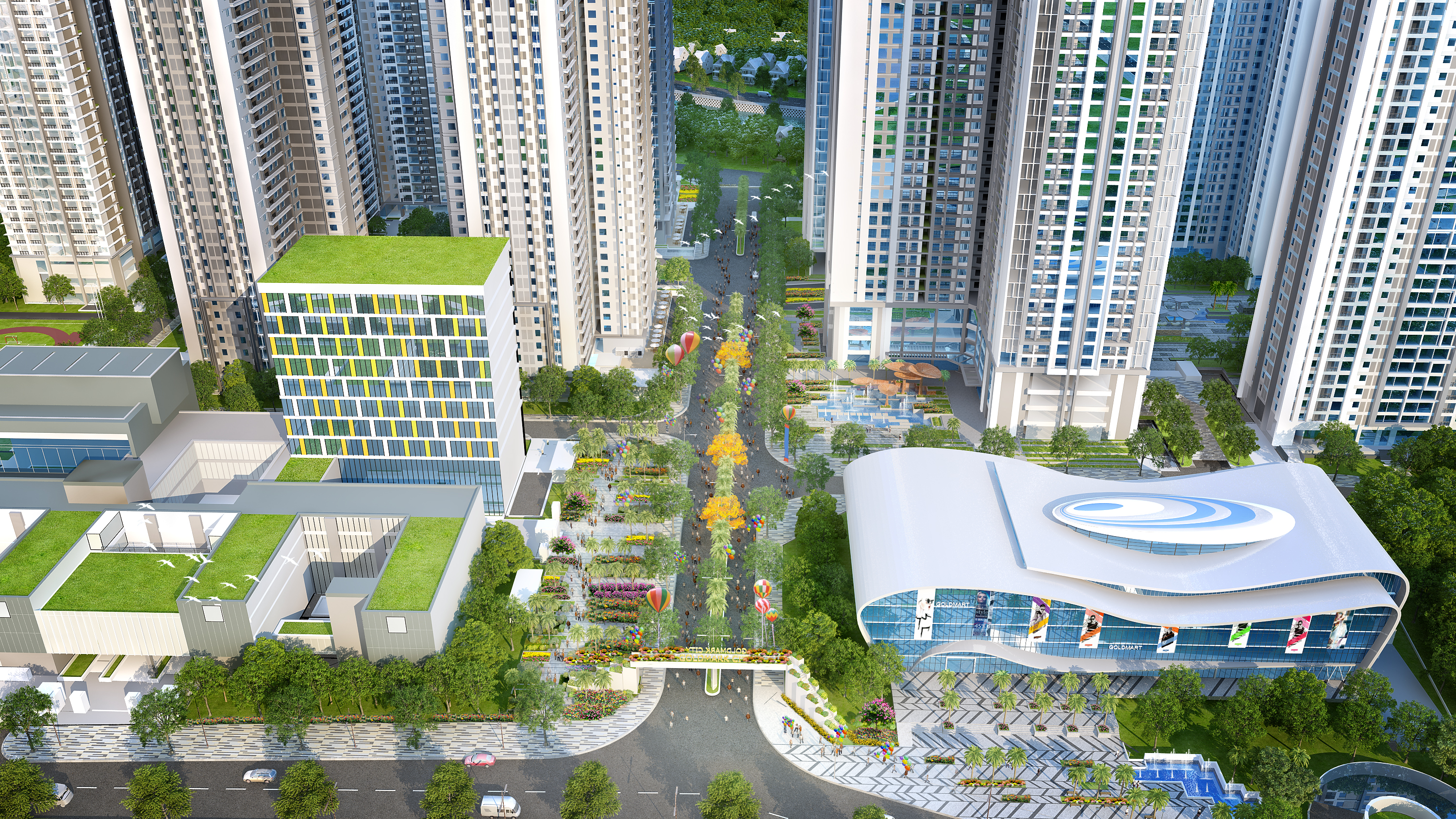 Con đường Lễ Hội - Chung cư Goldmark City