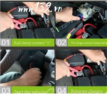 Pin sạc dự phòng kiêm thiết bị kích bình xe hơi Power Bank Car Jump Starter TM10 16800mAh (Đen)