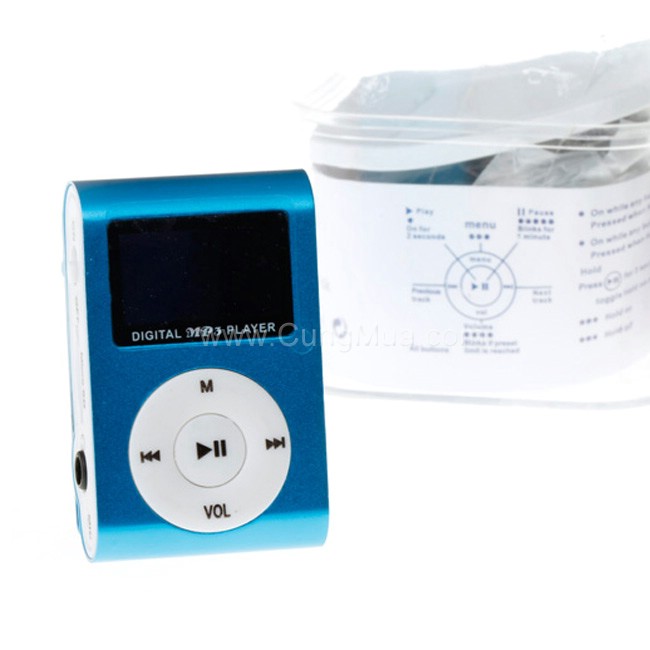 Máy nghe nhạc Mp3 vỏ nhôm có màn hình LCD Máy nghe nhạc Mp3 vỏ nhôm có màn hình LCD