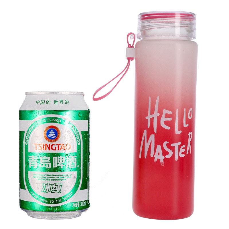 Bình Nước Thủy Tinh Hello Master 480ML 