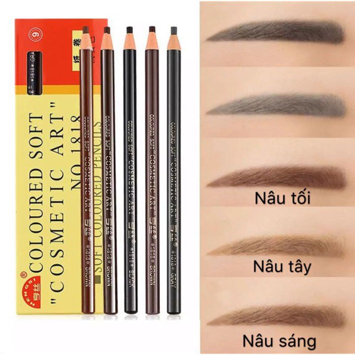 Hộp 12 cây chì xé kẻ lông mày Hộp 12 cây chì xé kẻ lông mày