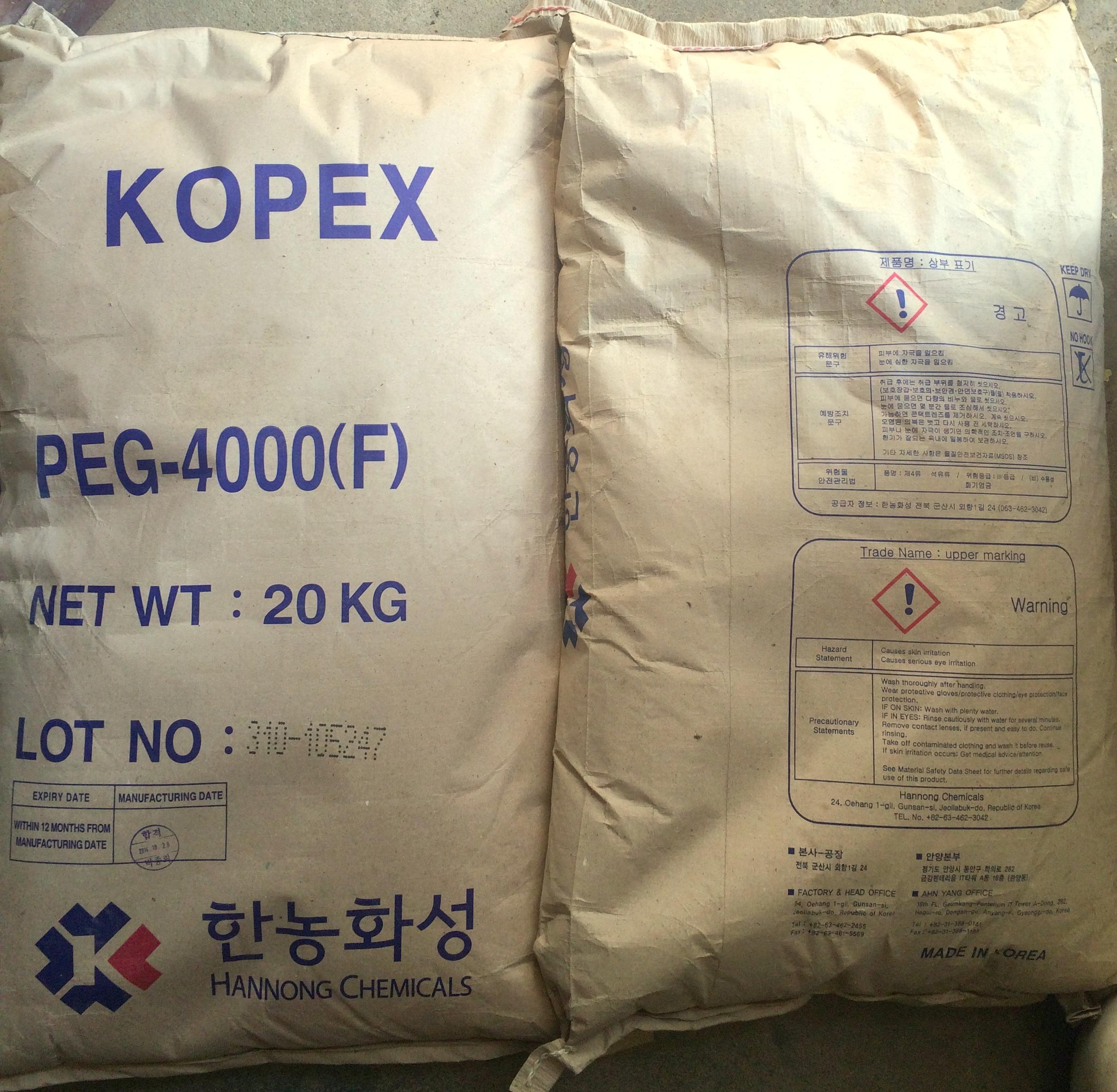 BÁN POLYETHYLENE GLYCOL 4000 / PEG 4000 GIÁ TỐT NHẤT BÁN POLYETHYLENE GLYCOL 4000 / PEG 4000 GIÁ TỐT NHẤT