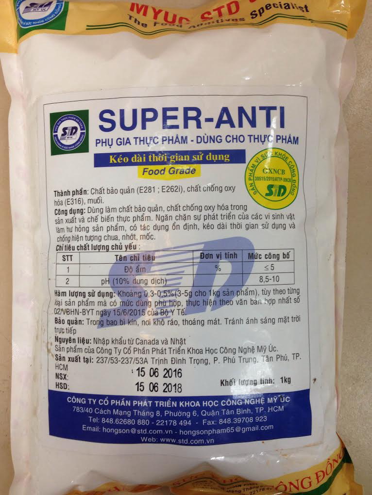 CHẤT BẢO QUẢN SUPER ANTI