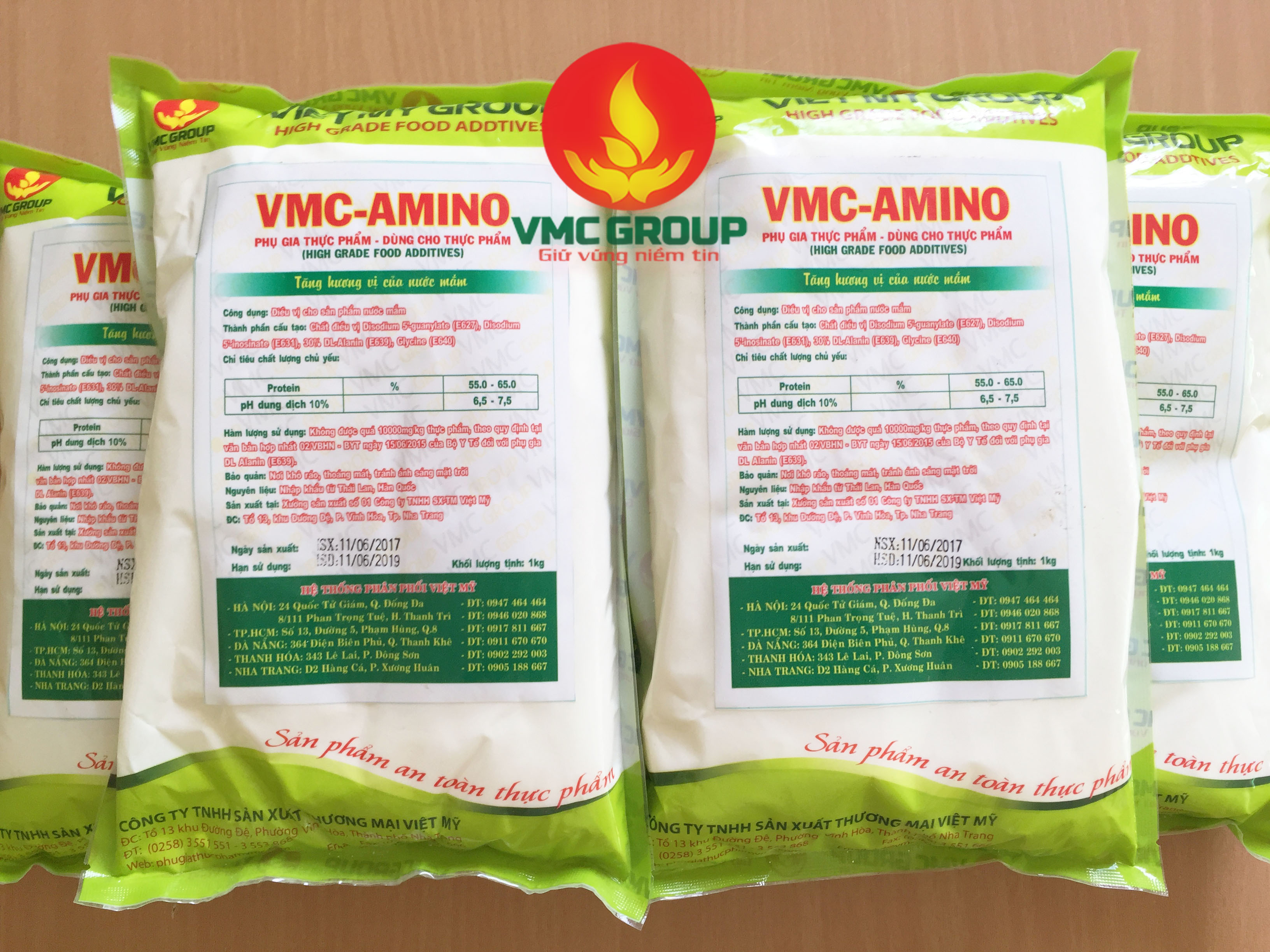 VMC-AMINO- SIÊU BỘT NGỌT GẤP 10 LẦN BỘT NGỌT THÔNG THƯỜNG DÙNG CHO NƯỚC HẦM XƯƠNG, NƯỚC SÚP…