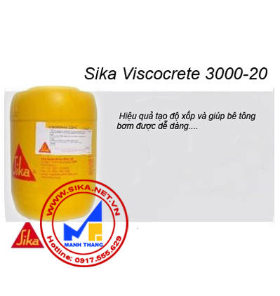 SIKA VISCOCRETE 3000-20-PHỤ GIA BÊ TÔNG