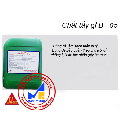 SIKA B-05,CHẤT TẨY GỈ SẮT THÉP