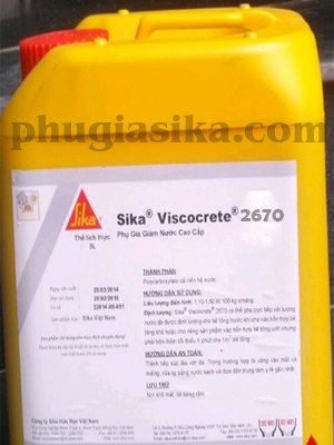 MUA BÁN SIKA VISCOCRETE 2670- PHỤ GIA GIẢM NƯỚC