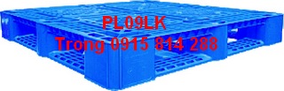Pallet nhựa PL09-LK loại 1 mặt 4 đường nâng