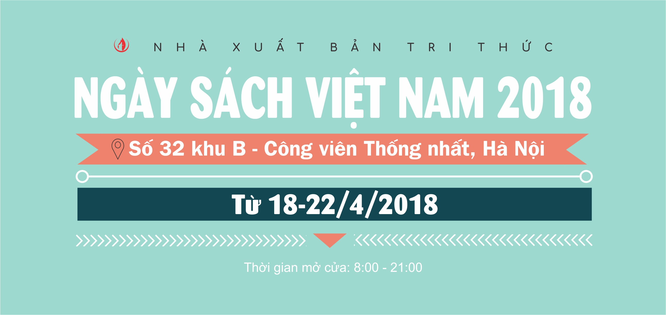Nhà xuất bản Tri thức THÔNG BÁO CHƯƠNG TRÌNH NGÀY SÁCH VIỆT NAM 2018 Nhà xuất bản Tri thức THÔNG BÁO CHƯƠNG TRÌNH NGÀY SÁCH VIỆT NAM 2018
