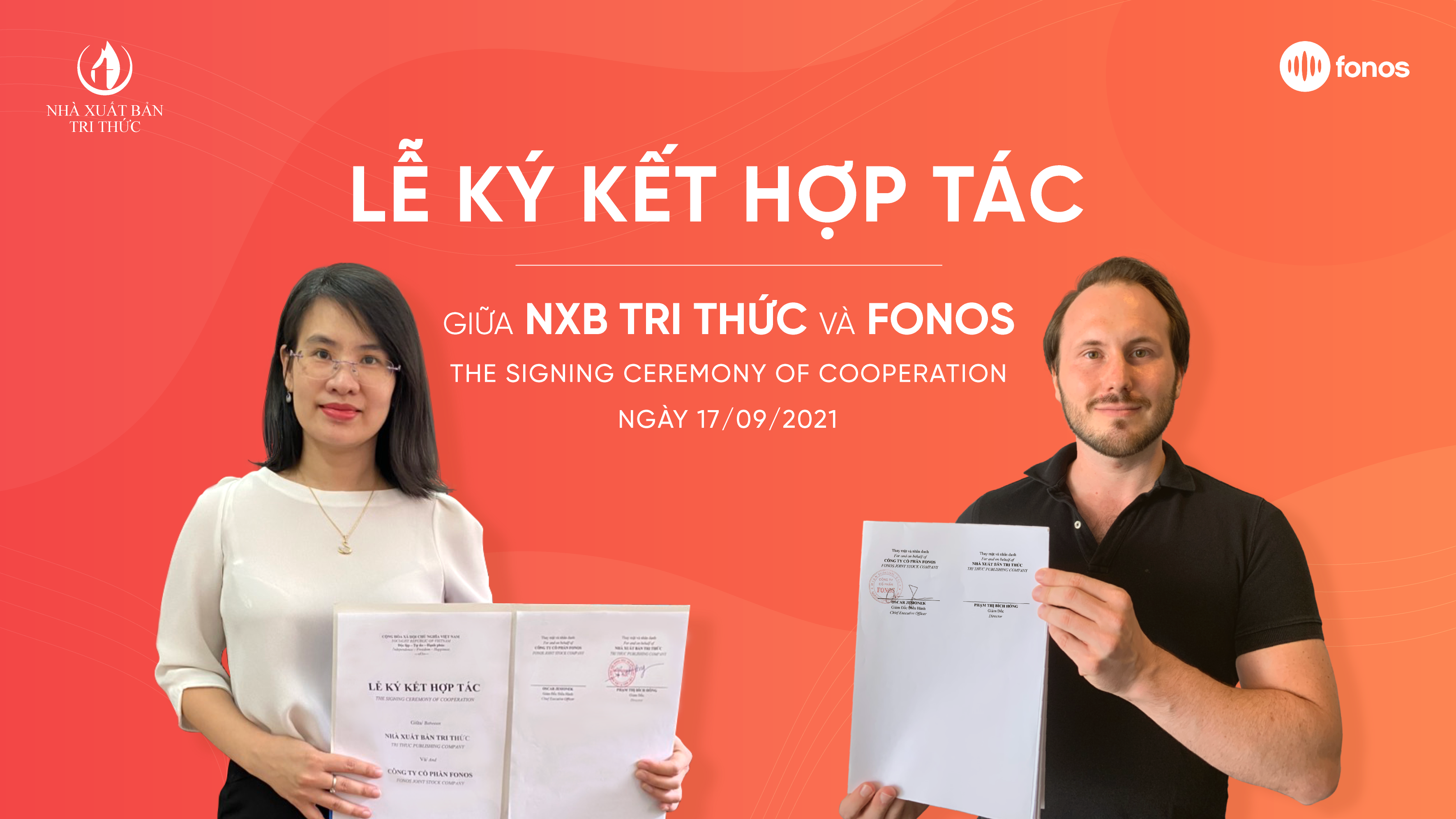 Nhà xuất bản Tri Thức và Fonos hợp tác chiến lược Nhà xuất bản Tri Thức và Fonos hợp tác chiến lược
