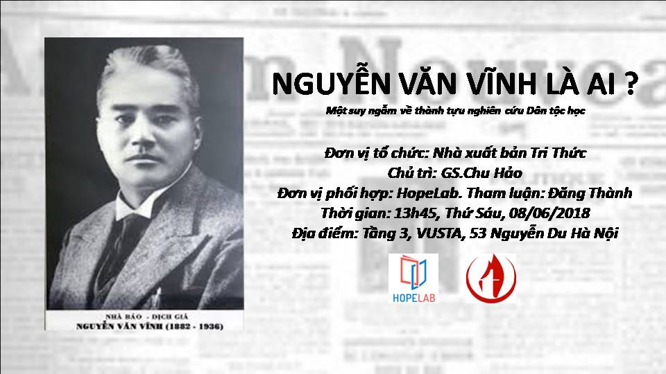 SEMINAR: NGUYỄN VĂN VĨNH LÀ AI ? SEMINAR: NGUYỄN VĂN VĨNH LÀ AI ?