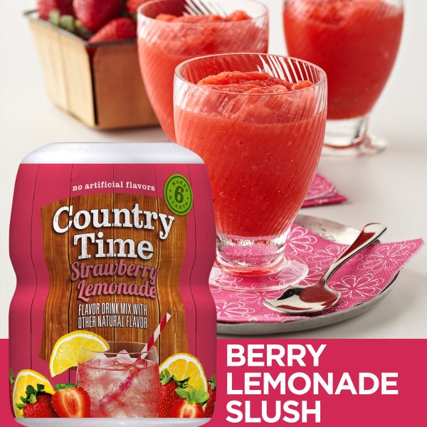 Bột Pha Nước Chanh Dâu Country Time Strawberry Lemonade Của Mỹ