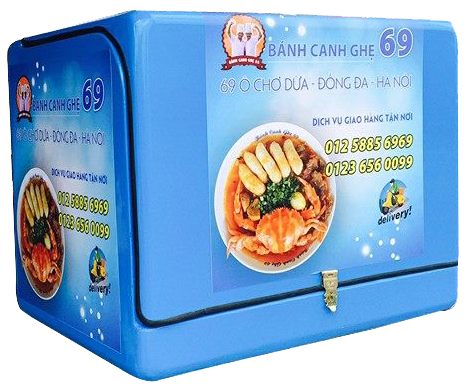 thùng ship hàng đồ ăn nhanh thùng chở cơm văn phòng