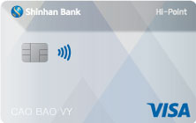 Thẻ tín dụng quốc tế Shinhan Visa Hi-Point hạng Chuẩn