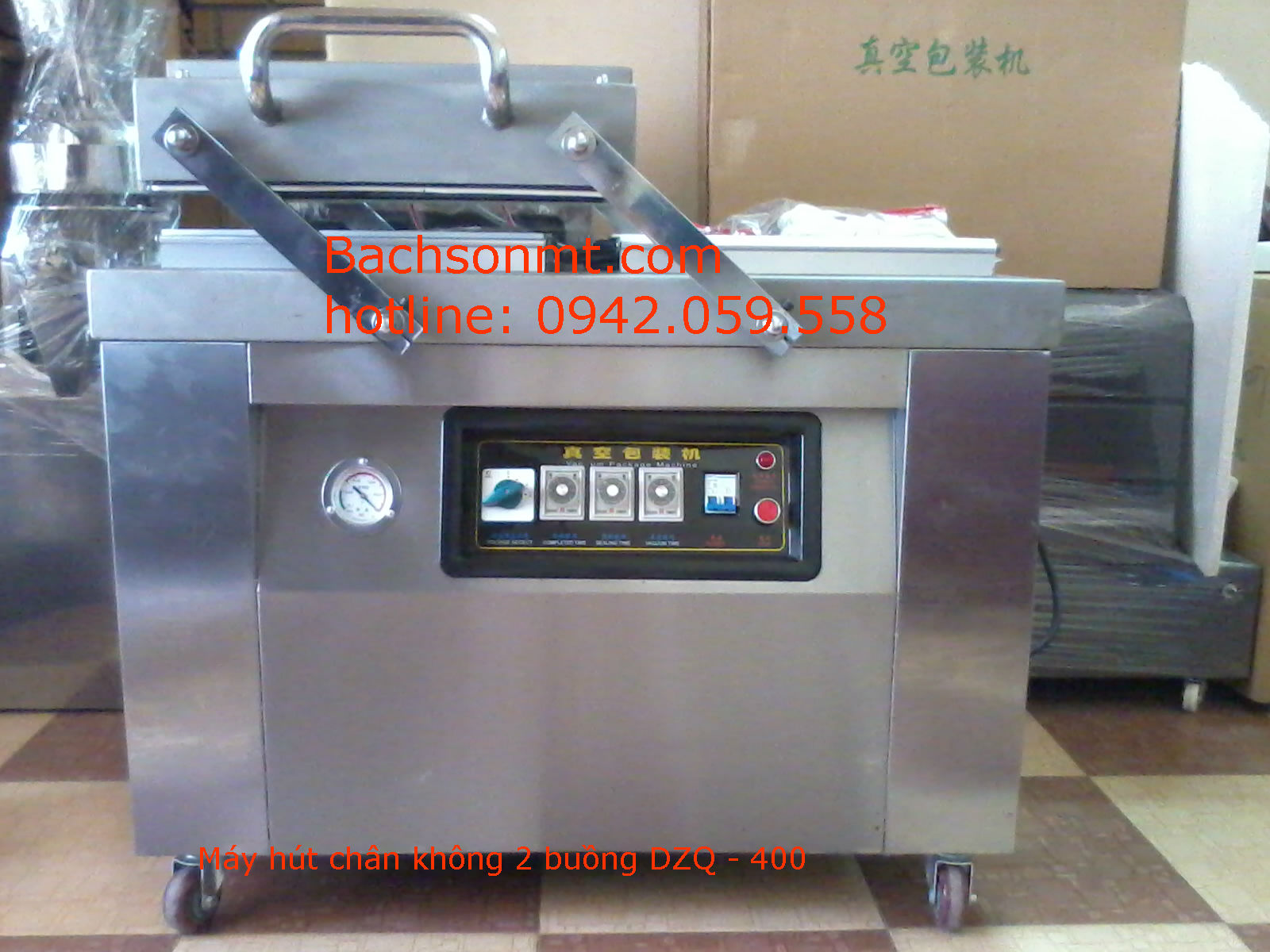 Máy hút chân không 2 buồng Bách Sơn Máy hút chân không 2 buồng Bách Sơn
