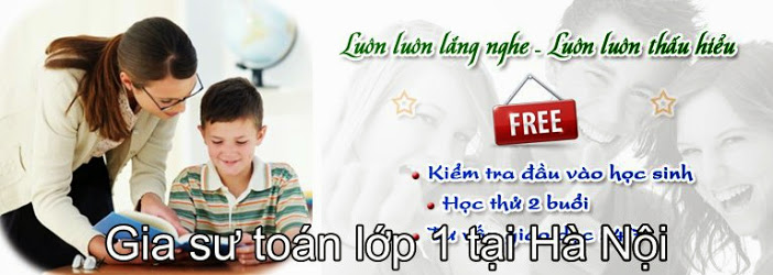 gia sư toán lớp 1