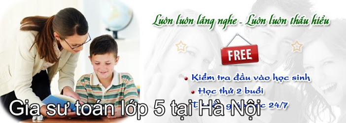 Gia sư toán lớp 5 tại Hà Nội