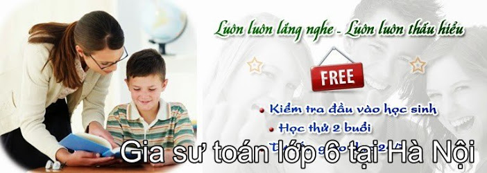 Gia sư toán lớp 6 tại Hà Nội