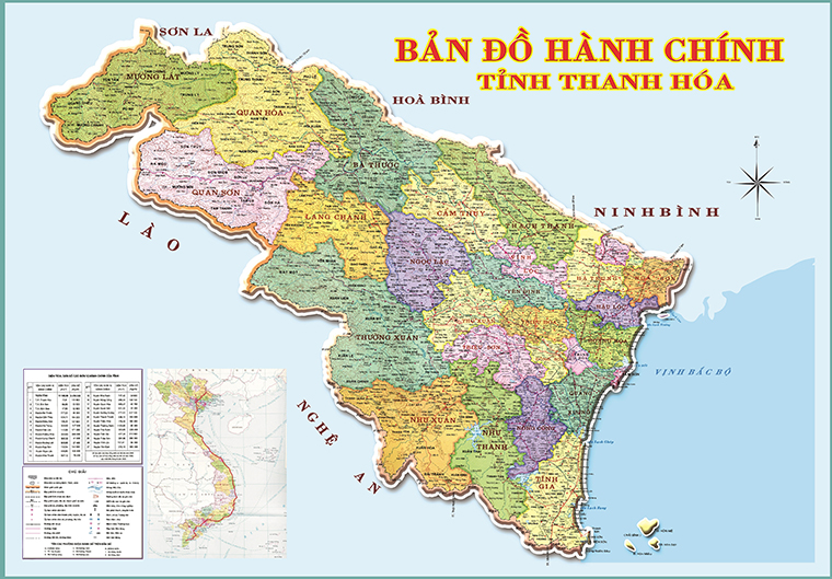 Bản đồ tỉnh Thanh Hóa