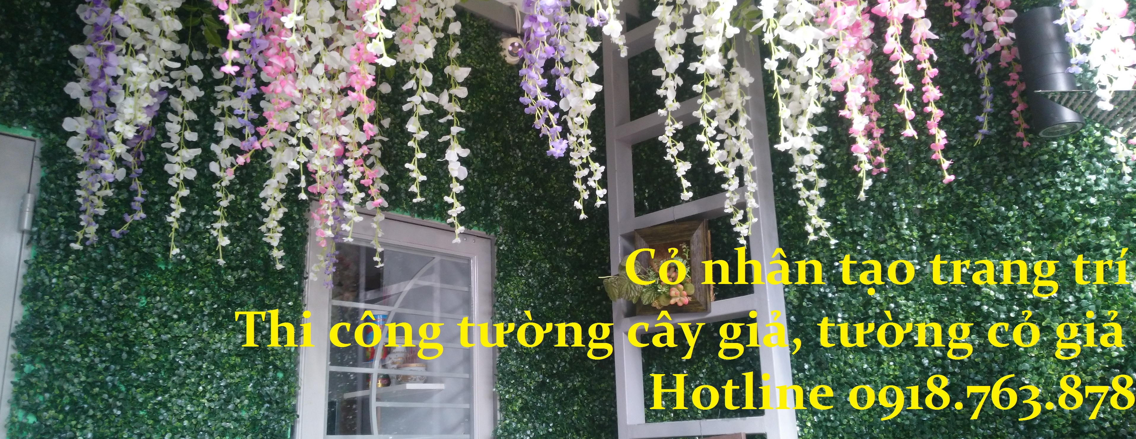 tường cây giả tphcm