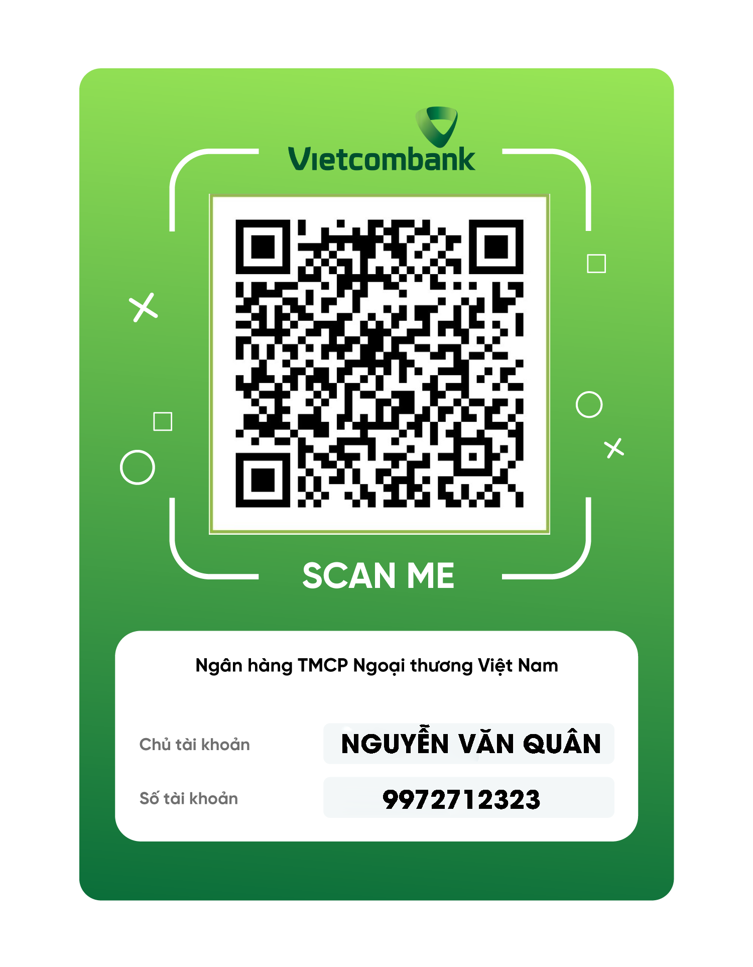 gia hạn k+ bằng tài khoản Vietcombank