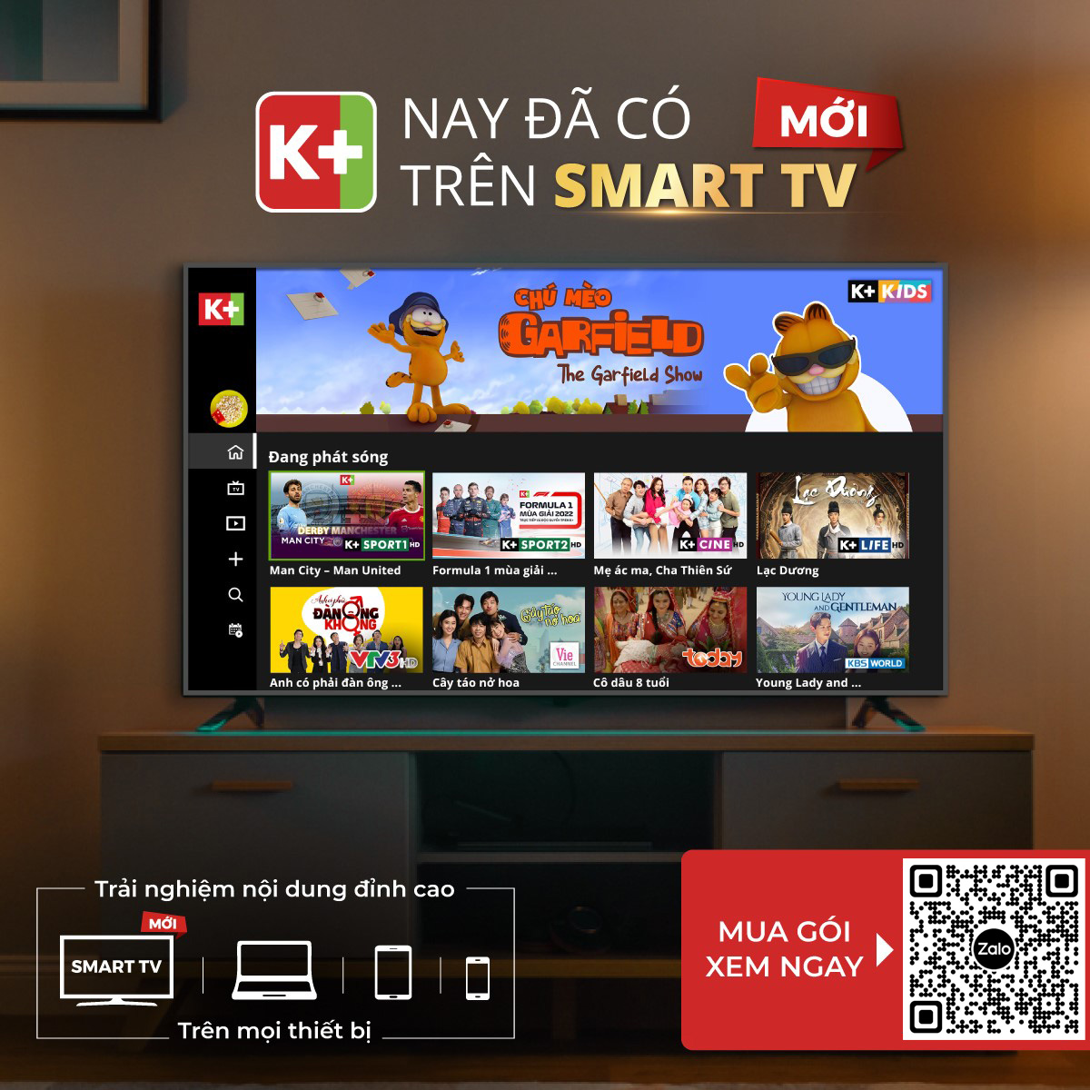 APP k+ TRÊN SMART TV