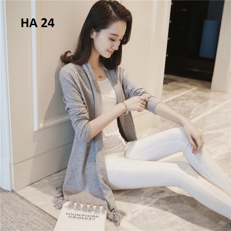 Áo cardigan nữ dáng dài HA 24